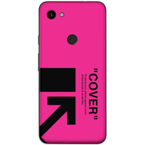 Black and Pink Arrows Google Pixel 3a Skin